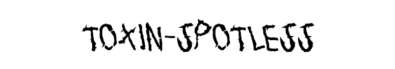 TOXIN-SPOTLESS font preview