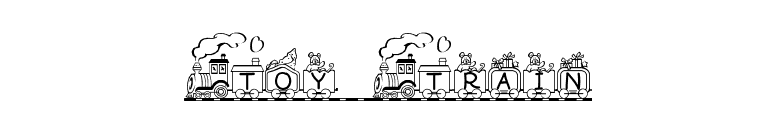 Toy Train font preview