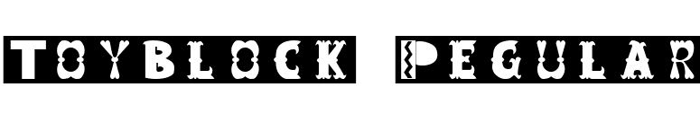 ToyBlock Regular font preview