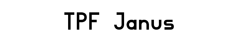TPF Janus font preview