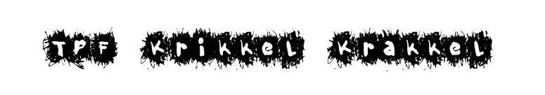 TPF Krikkel Krakkel font preview