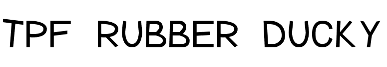 TPF Rubber Ducky font preview