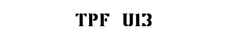 TPF U13 font preview