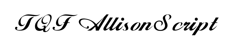 TQF_ AllisonScript font preview