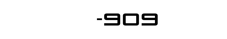 TR-909 font preview