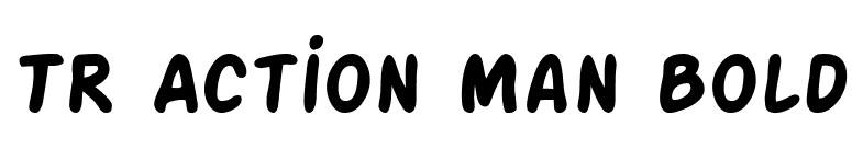 TR Action Man Bold font preview