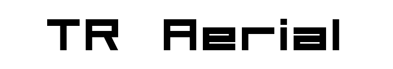 TR Aerial font preview