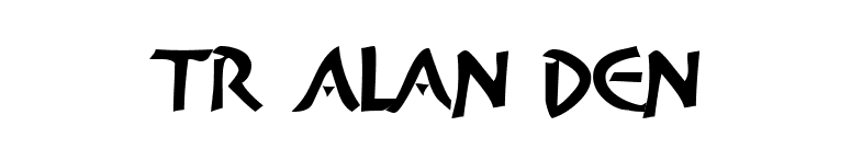 TR Alan Den font preview