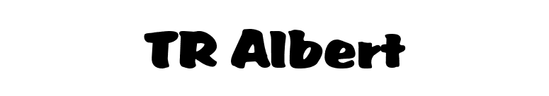 TR Albert font preview