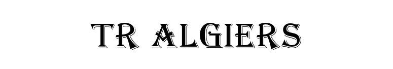 TR Algiers font preview