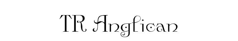 TR Anglican font preview