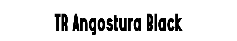 TR Angostura Black font preview