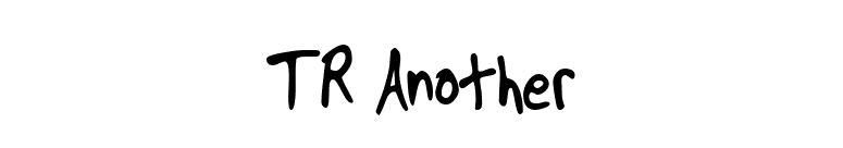 TR Another font preview