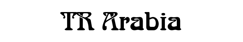 TR Arabia font preview