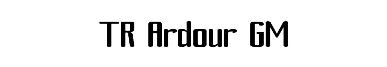 TR Ardour GM font preview