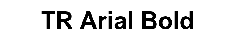 TR Arial Bold font preview