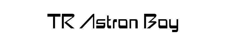 TR Astron Boy font preview