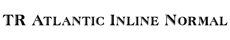 TR Atlantic Inline Normal font preview