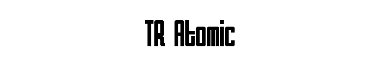 TR Atomic font preview