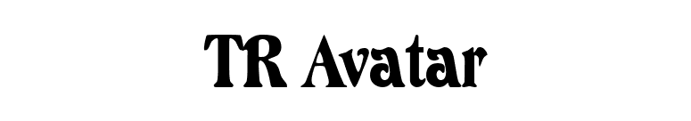 TR Avatar font preview