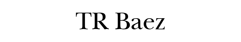 TR Baez font preview