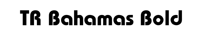 TR Bahamas Bold font preview