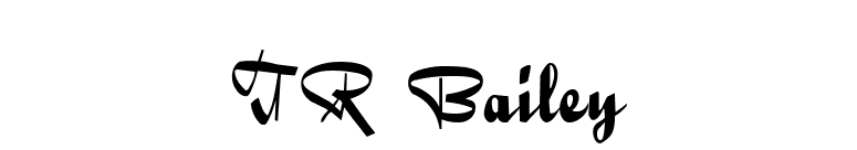 TR Bailey font preview