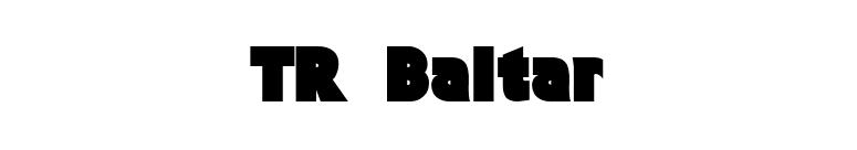 TR Baltar font preview
