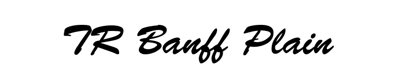 TR Banff Plain font preview