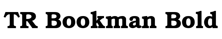 TR Bookman Bold font preview