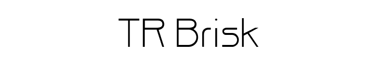 TR Brisk font preview
