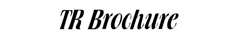TR Brochure font preview