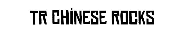TR Chinese Rocks font preview