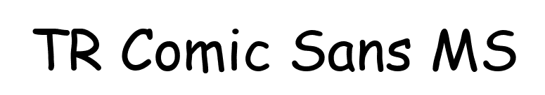 TR Comic Sans MS font preview