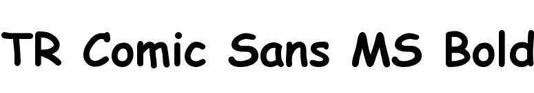 TR Comic Sans MS Bold font preview