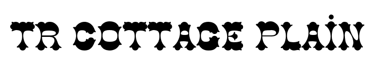 TR Cottage Plain font preview