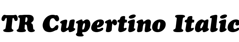 TR Cupertino Italic font preview