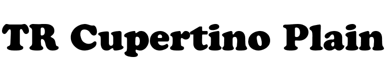 TR Cupertino Plain font preview