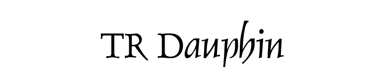 TR Dauphin font preview