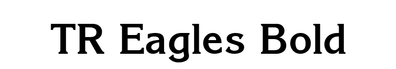 TR Eagles Bold font preview