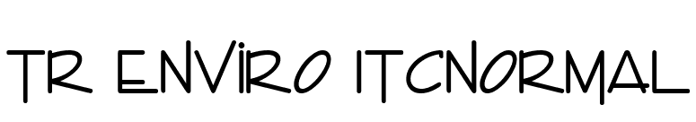 TR Enviro ITCNormal font preview