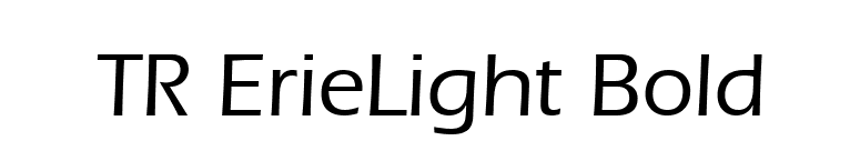 TR ErieLight Bold font preview