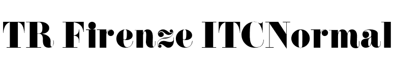 TR Firenze ITCNormal font preview