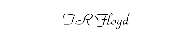 TR Floyd font preview