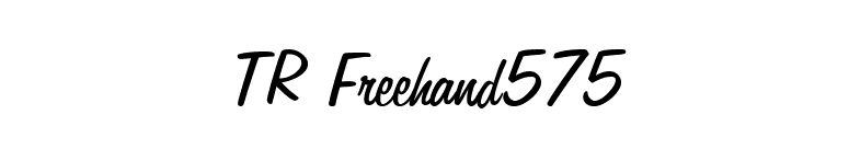 TR Freehand575 font preview