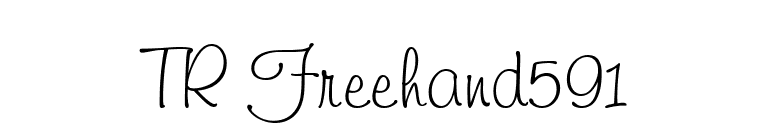 TR Freehand591 font preview