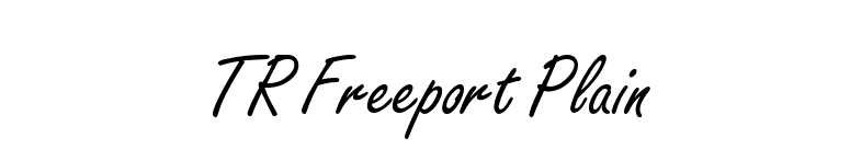 TR Freeport Plain font preview