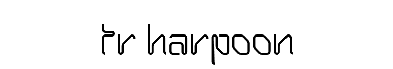 TR Harpoon font preview