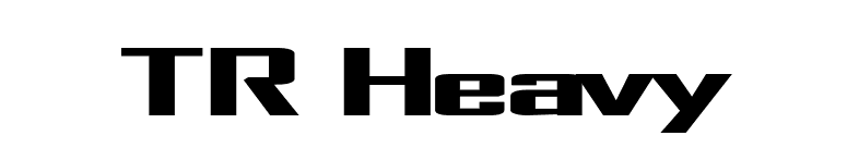 TR Heavy font preview