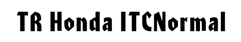 TR Honda ITCNormal font preview